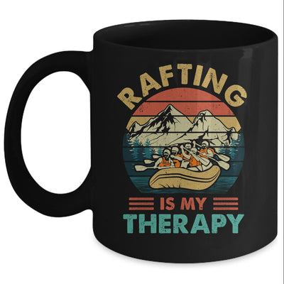 Rafting Is My Therapy River Rafting Design For Men Women Mug | teecentury