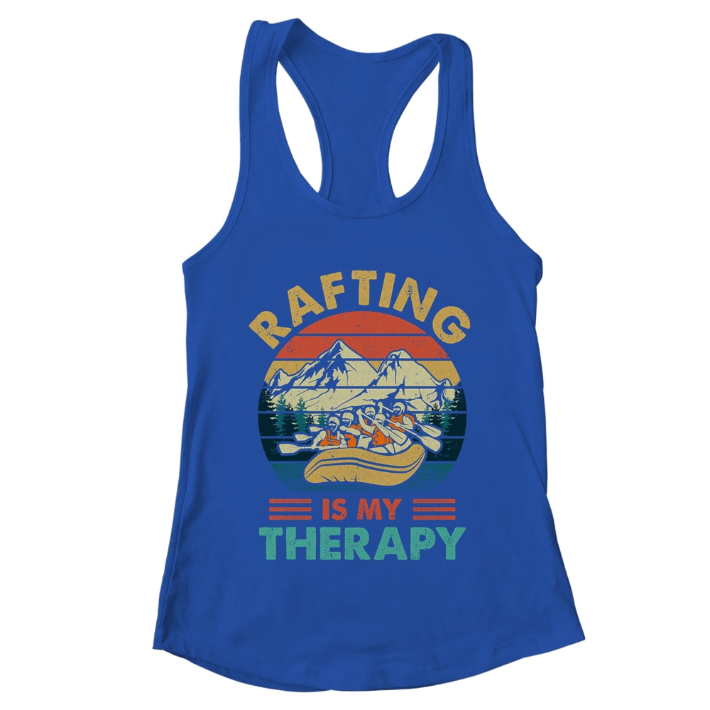 Rafting Is My Therapy River Rafting Design For Men Women Shirt & Tank Top | teecentury