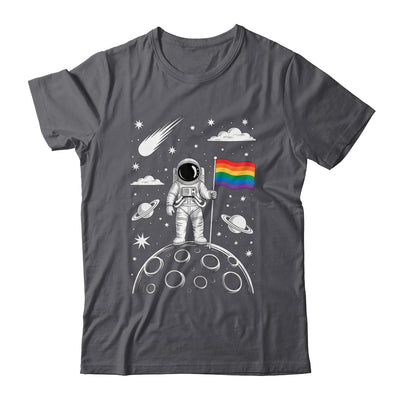 Rainbow Flag Space LGBTQ Gay Pride Astronaut Moon Men Women Shirt & Hoodie | teecentury