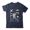 Rainbow Flag Space LGBTQ Gay Pride Astronaut Moon Men Women Shirt & Hoodie | teecentury