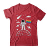Rainbow Flag Space LGBTQ Gay Pride Astronaut Moon Men Women Shirt & Hoodie | teecentury