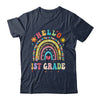 Rainbow Heart For Teachers Women Hello First Grade Shirt & Hoodie | teecentury