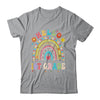 Rainbow Heart For Teachers Women Hello First Grade Shirt & Hoodie | teecentury