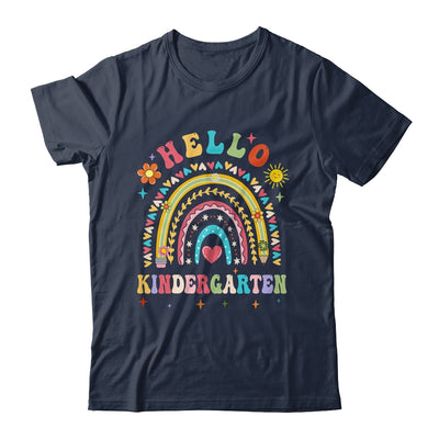 Rainbow Heart For Teachers Women Hello Kindergarten Shirt & Hoodie | teecentury