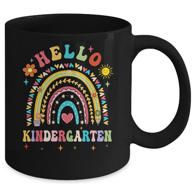 Rainbow Heart For Teachers Women Hello Kindergarten Mug | teecentury