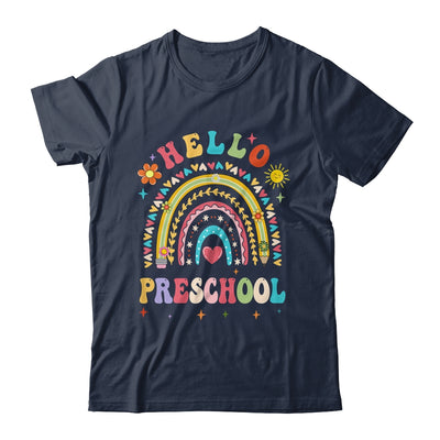 Rainbow Heart For Teachers Women Hello Preschool Shirt & Hoodie | teecentury
