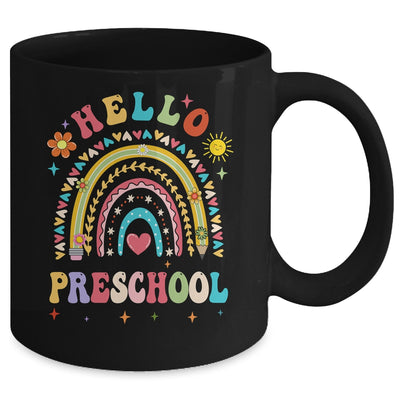 Rainbow Heart For Teachers Women Hello Preschool Mug | teecentury
