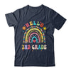 Rainbow Heart For Teachers Women Hello Second Grade Shirt & Hoodie | teecentury