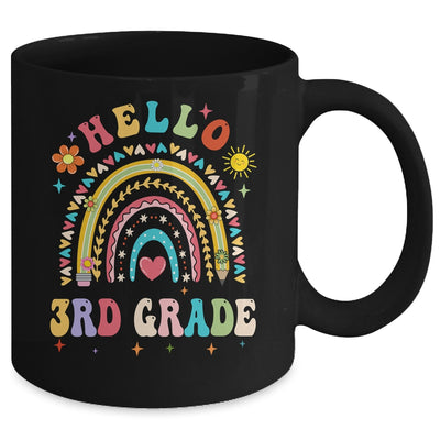Rainbow Heart For Teachers Women Hello Third Grade Mug | teecentury