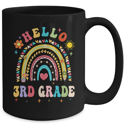 Rainbow Heart For Teachers Women Hello Third Grade Mug | teecentury