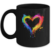 Rainbow Heart LGBTQ Gay Pride Month LGBT Gay Pride Mug | teecentury