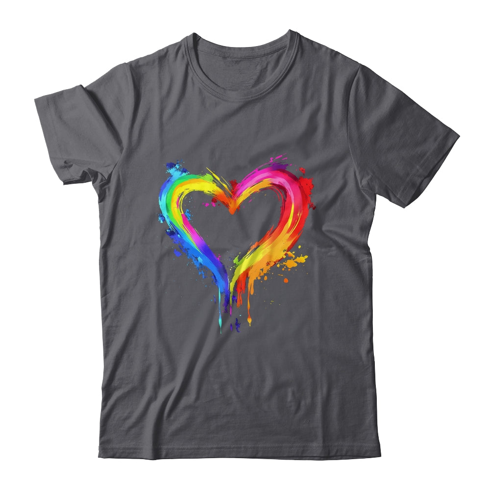 Rainbow Heart LGBTQ Gay Pride Month LGBT Gay Pride Shirt & Tank Top | teecentury