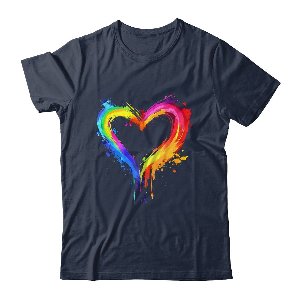 Rainbow Heart LGBTQ Gay Pride Month LGBT Gay Pride Shirt & Tank Top | teecentury