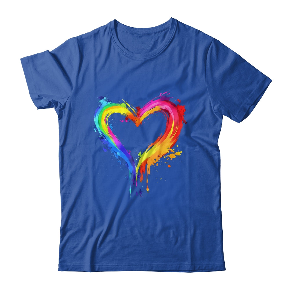 Rainbow Heart LGBTQ Gay Pride Month LGBT Gay Pride Shirt & Tank Top | teecentury