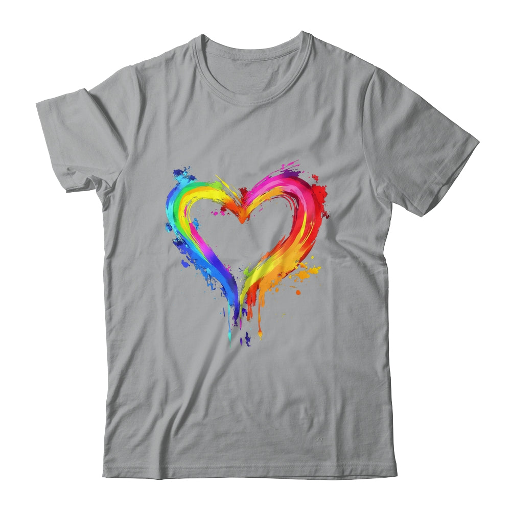 Rainbow Heart LGBTQ Gay Pride Month LGBT Gay Pride Shirt & Tank Top | teecentury