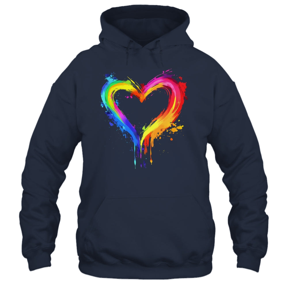 Rainbow Heart LGBTQ Gay Pride Month LGBT Gay Pride Shirt & Tank Top | teecentury
