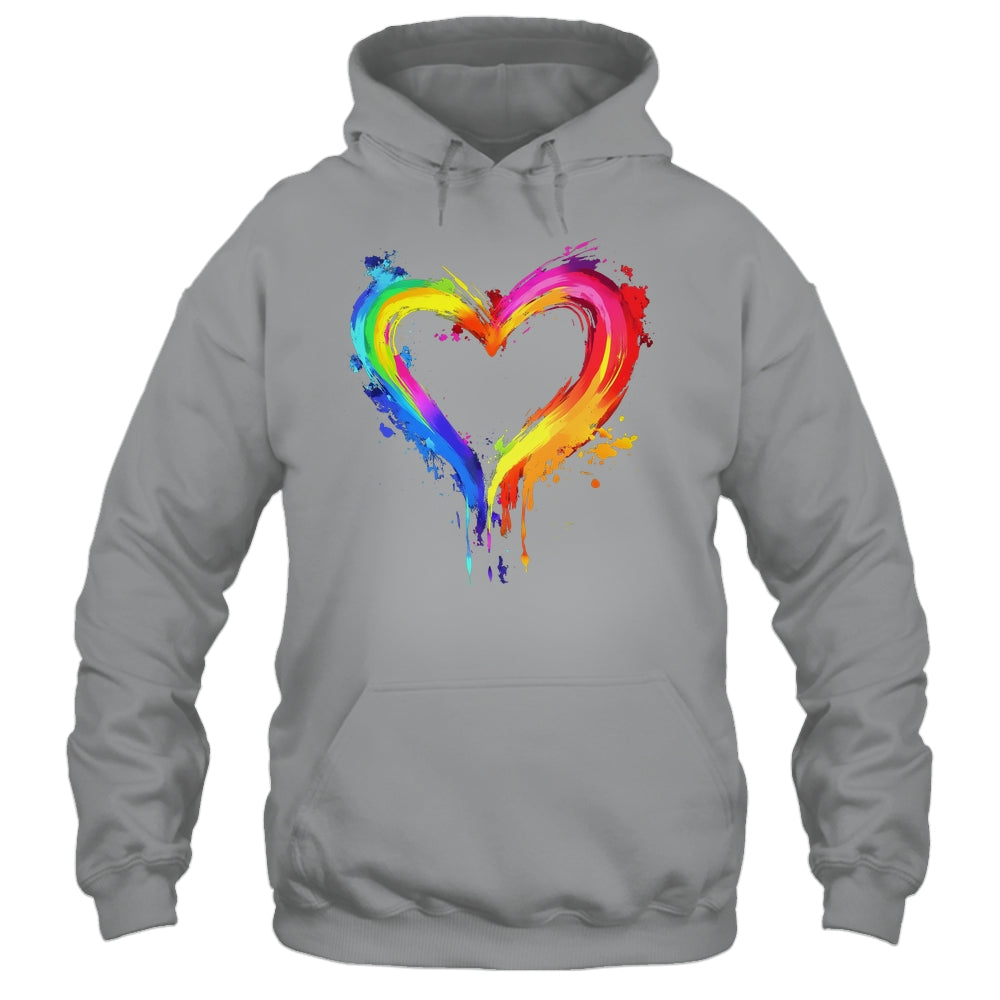 Rainbow Heart LGBTQ Gay Pride Month LGBT Gay Pride Shirt & Tank Top | teecentury