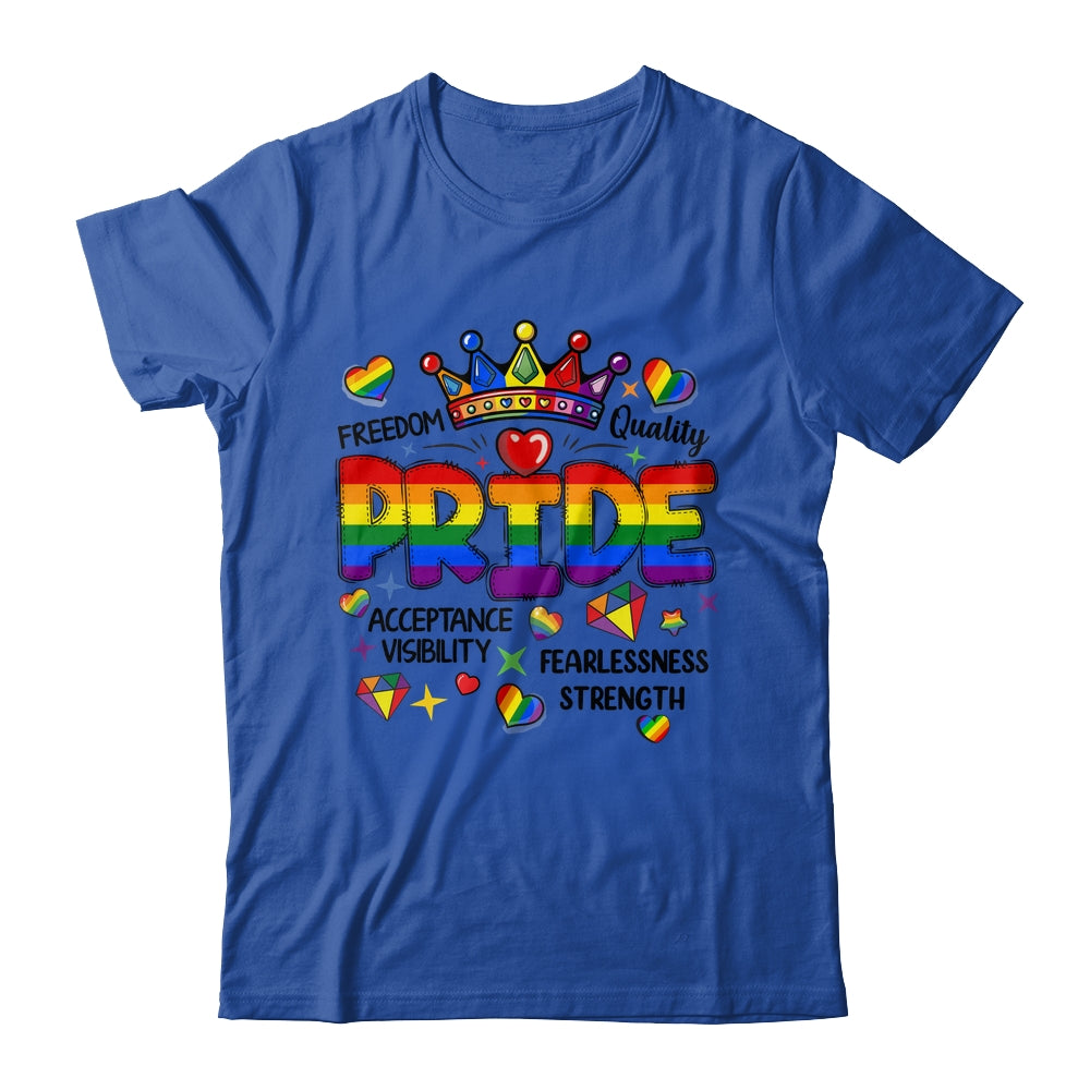 Rainbow LGBT Pride Gay LGBTQ Men Women Equality Freedom Shirt & Tank Top | teecentury