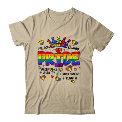 Rainbow LGBT Pride Gay LGBTQ Men Women Equality Freedom Shirt & Tank Top | teecentury