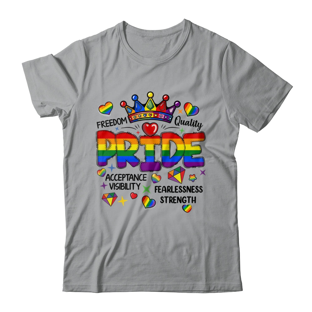 Rainbow LGBT Pride Gay LGBTQ Men Women Equality Freedom Shirt & Tank Top | teecentury