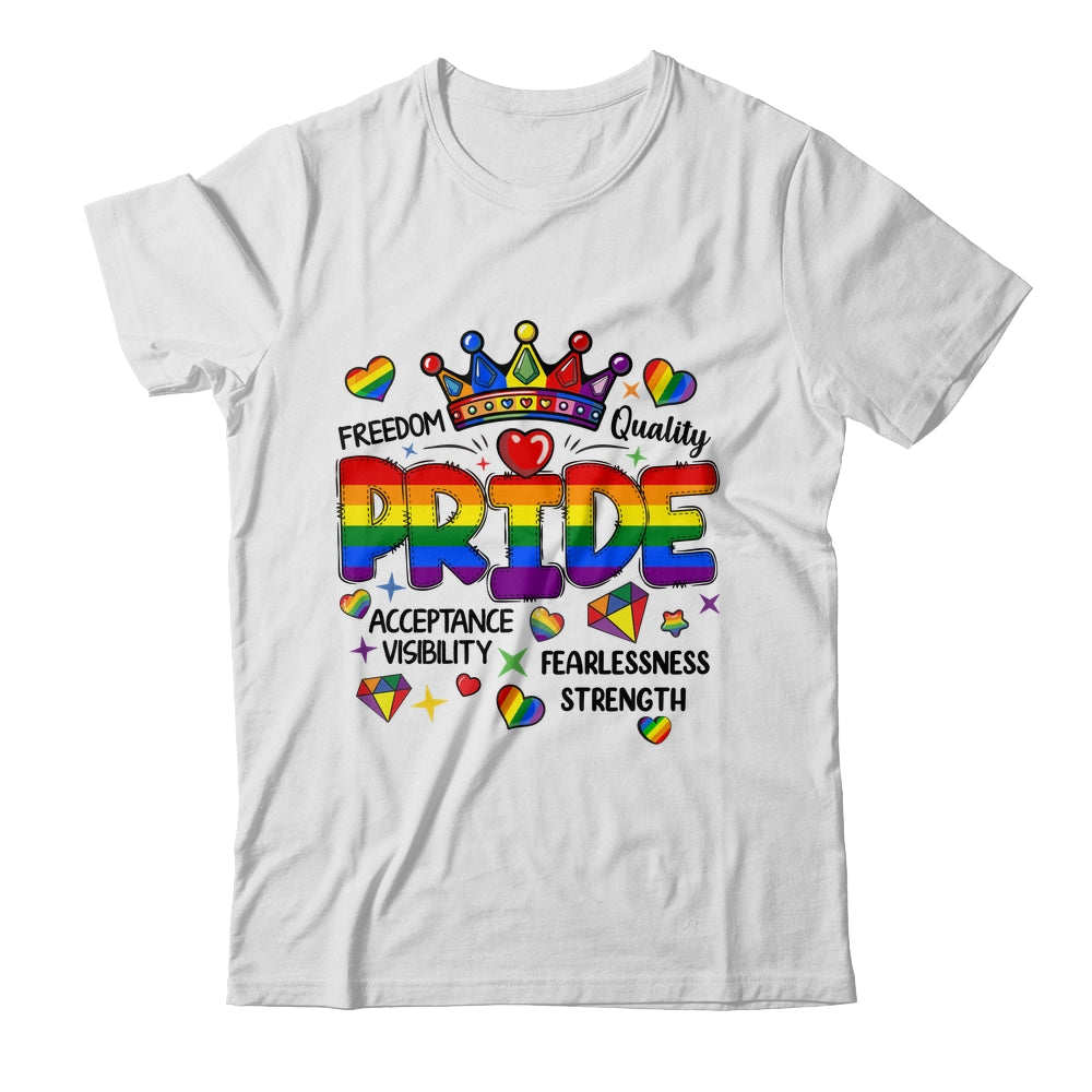 Rainbow LGBT Pride Gay LGBTQ Men Women Equality Freedom Shirt & Tank Top | teecentury