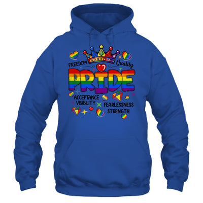 Rainbow LGBT Pride Gay LGBTQ Men Women Equality Freedom Shirt & Tank Top | teecentury