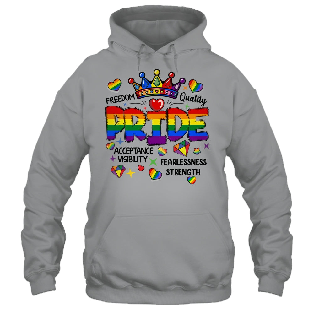 Rainbow LGBT Pride Gay LGBTQ Men Women Equality Freedom Shirt & Tank Top | teecentury