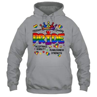 Rainbow LGBT Pride Gay LGBTQ Men Women Equality Freedom Shirt & Tank Top | teecentury
