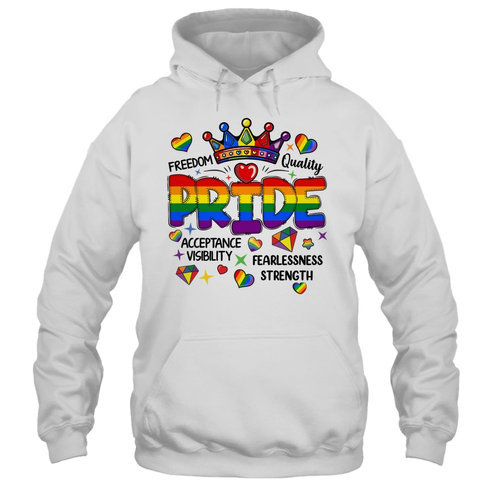 Rainbow LGBT Pride Gay LGBTQ Men Women Equality Freedom Shirt & Tank Top | teecentury
