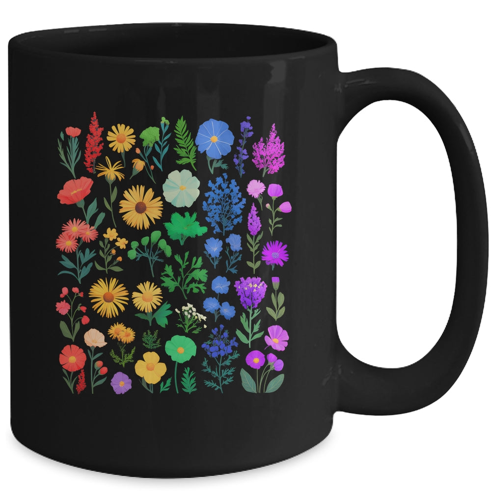Rainbow Wildflower LGBT Gay Lesbian Pride Month LGBTQ Mug | teecentury