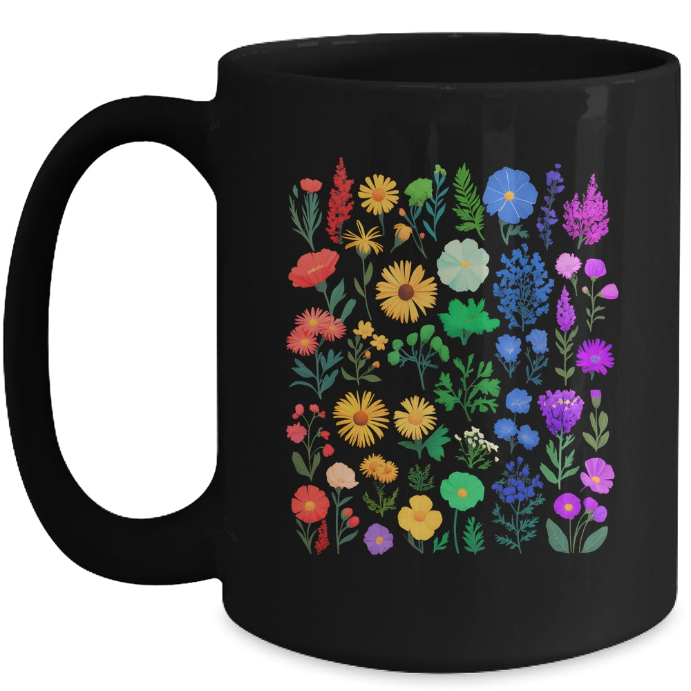 Rainbow Wildflower LGBT Gay Lesbian Pride Month LGBTQ Mug | teecentury