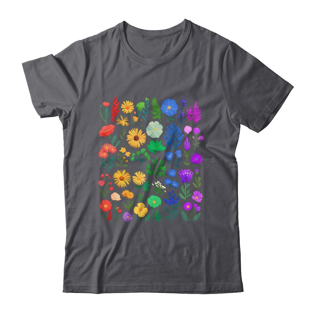 Rainbow Wildflower LGBT Gay Lesbian Pride Month LGBTQ Shirt & Tank Top | teecentury
