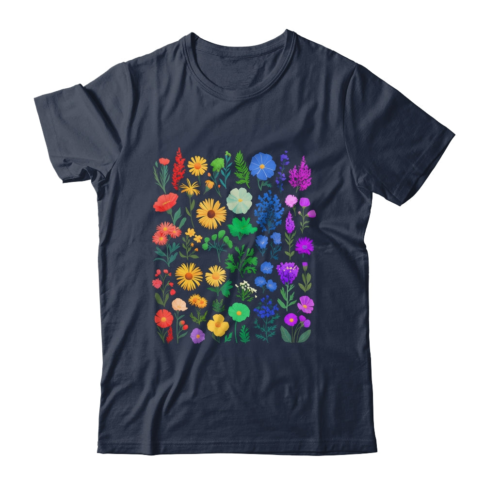 Rainbow Wildflower LGBT Gay Lesbian Pride Month LGBTQ Shirt & Tank Top | teecentury
