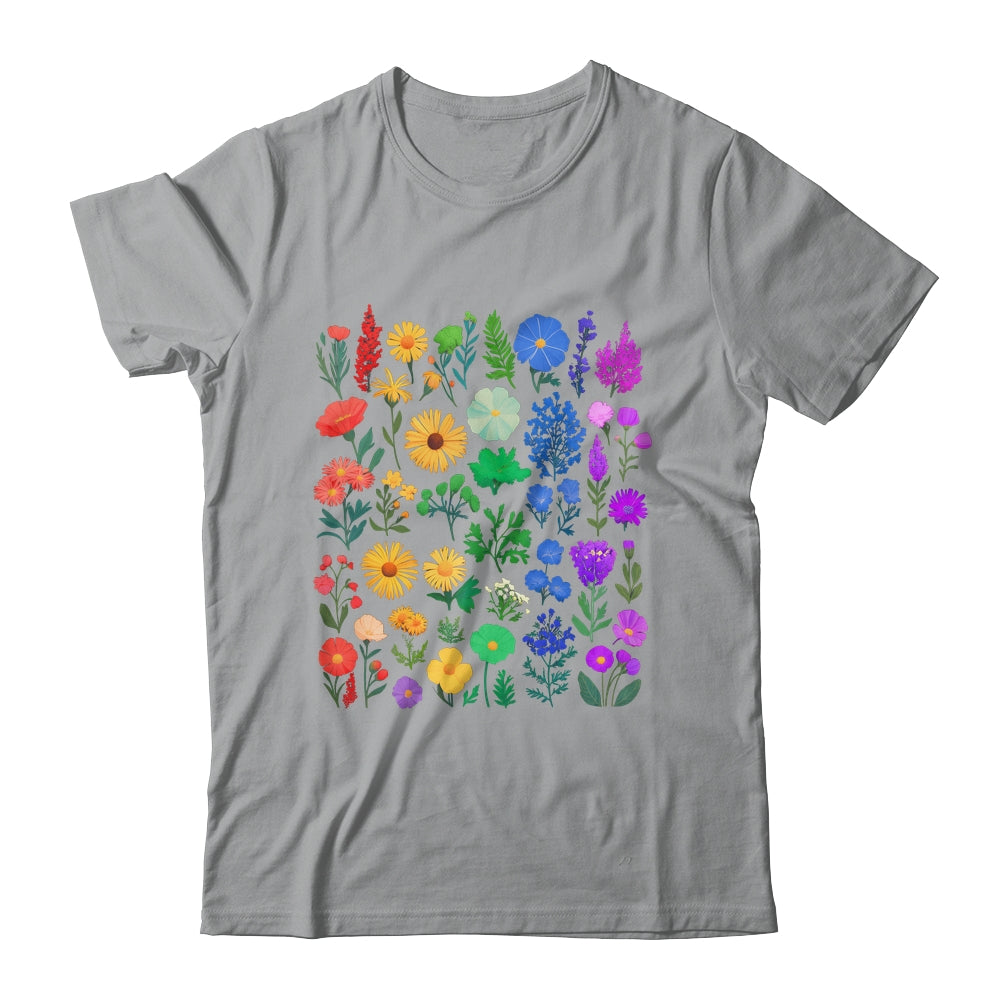 Rainbow Wildflower LGBT Gay Lesbian Pride Month LGBTQ Shirt & Tank Top | teecentury