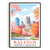 Raleigh Print Travel Poster North Carolina City Souvenir Wall Art Landscape Painting Watercolor Picture For Home Room Living Room Office Bedroom Decor Unframed | teecentury