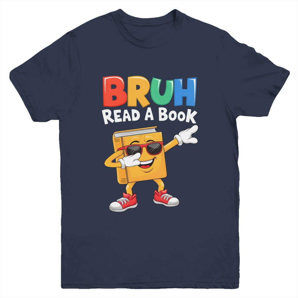 Read A Book BRUH Funny Dabbing Book Teacher Students Reading Youth Shirt | teecentury