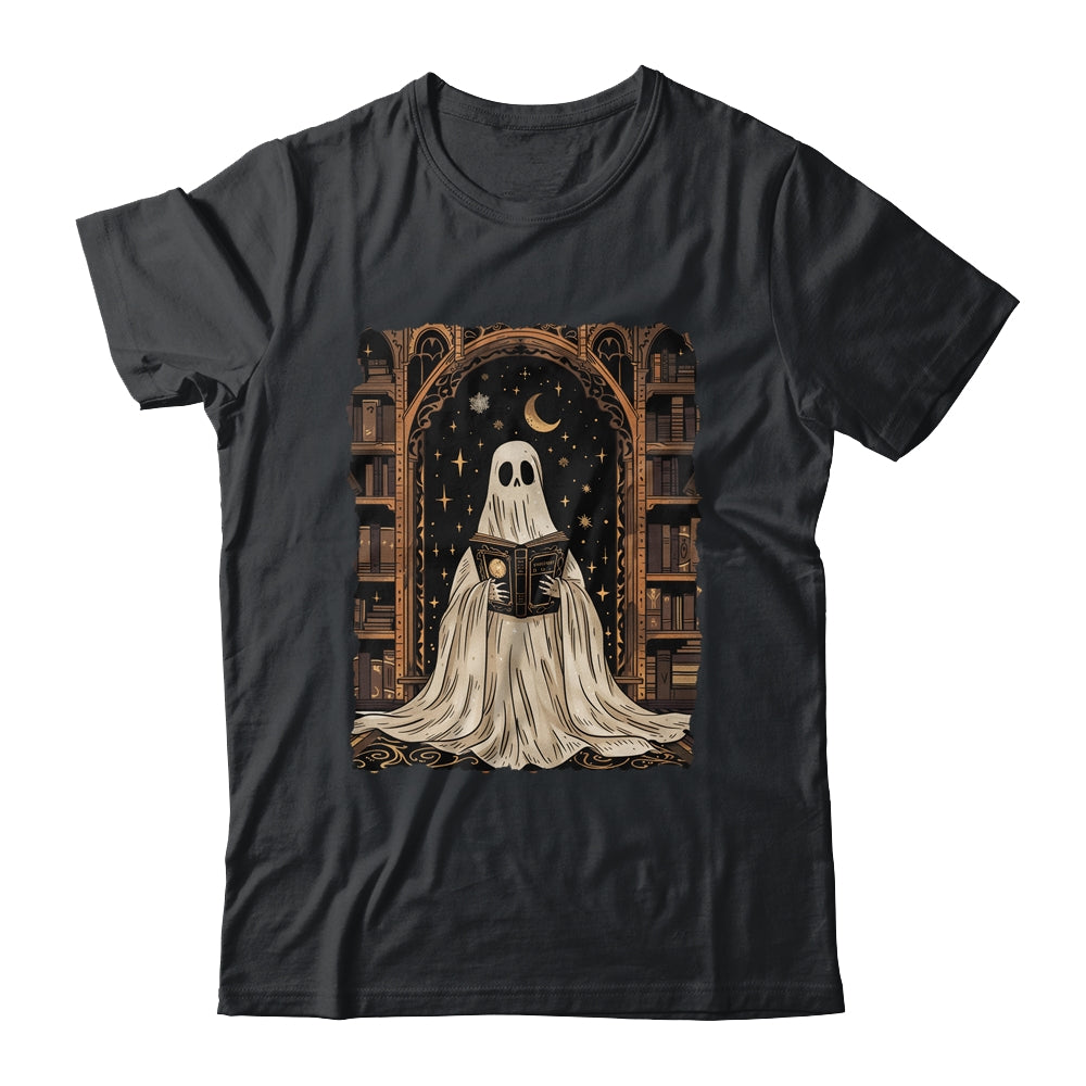 Reading Ghost Library Halloween Librarian Book Lovers Women Shirt & Hoodie | teecentury