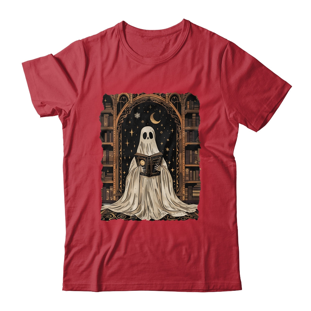 Reading Ghost Library Halloween Librarian Book Lovers Women Shirt & Hoodie | teecentury