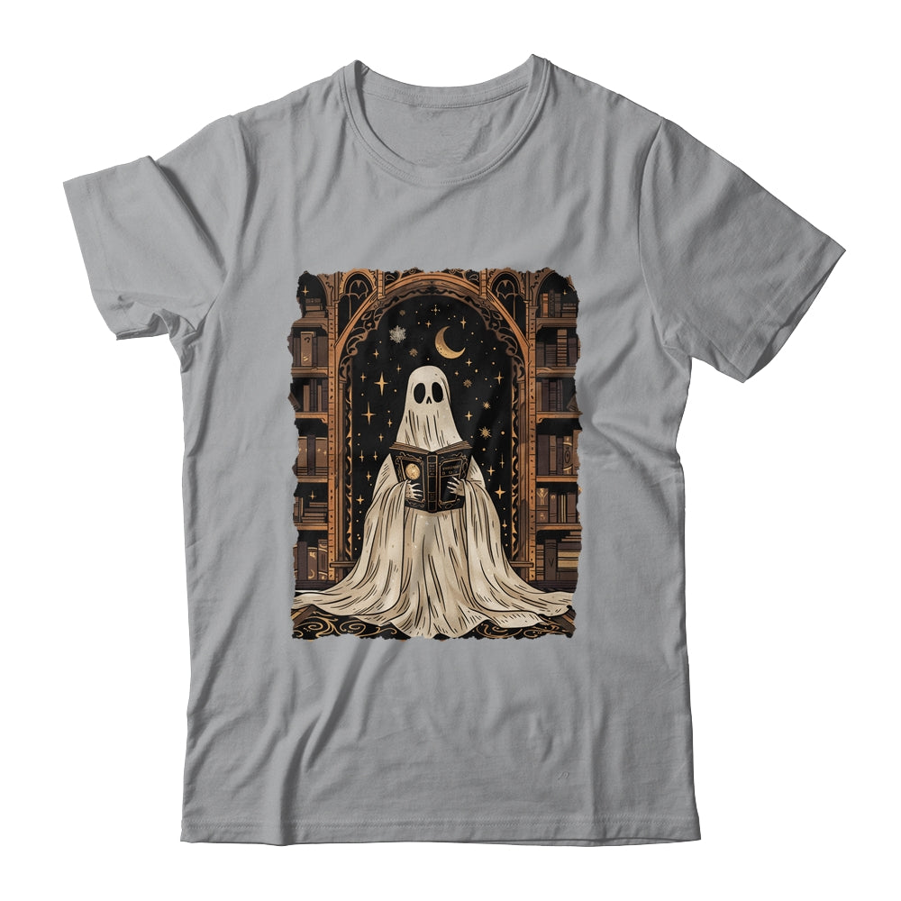 Reading Ghost Library Halloween Librarian Book Lovers Women Shirt & Hoodie | teecentury