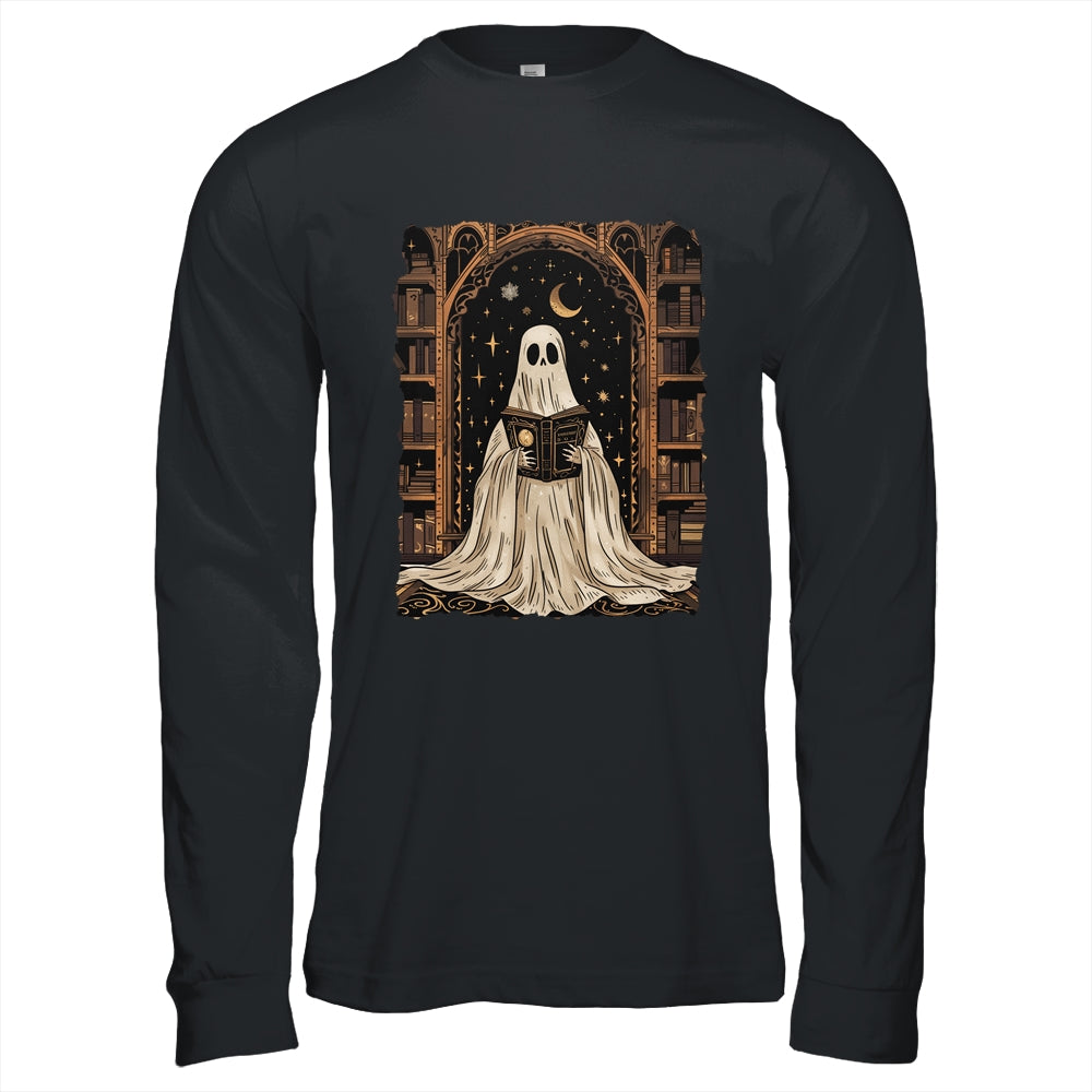 Reading Ghost Library Halloween Librarian Book Lovers Women Shirt & Hoodie | teecentury