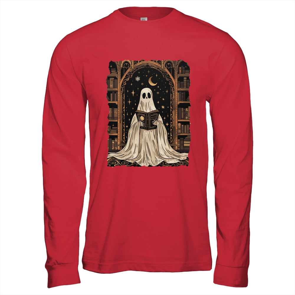 Reading Ghost Library Halloween Librarian Book Lovers Women Shirt & Hoodie | teecentury