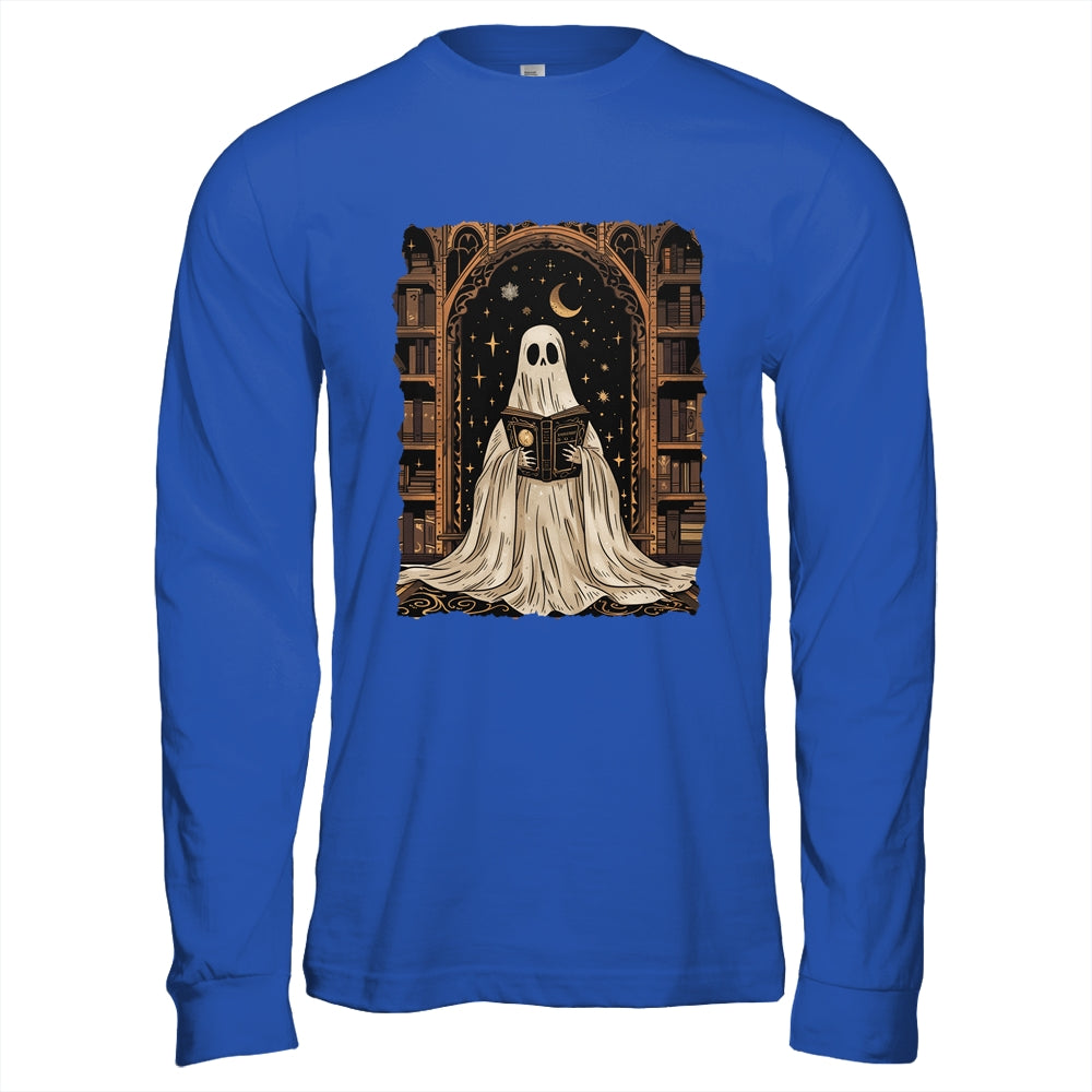 Reading Ghost Library Halloween Librarian Book Lovers Women Shirt & Hoodie | teecentury