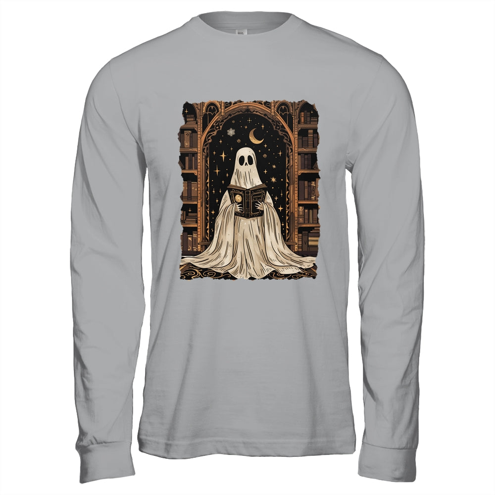 Reading Ghost Library Halloween Librarian Book Lovers Women Shirt & Hoodie | teecentury