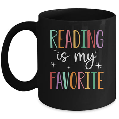 Reading Is My Favorite Teacher Bookworm And Library Worker Mug | teecentury