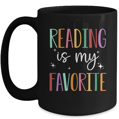 Reading Is My Favorite Teacher Bookworm And Library Worker Mug | teecentury