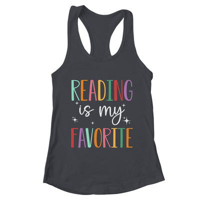 Reading Is My Favorite Teacher Bookworm And Library Worker Shirt & Tank Top | teecentury