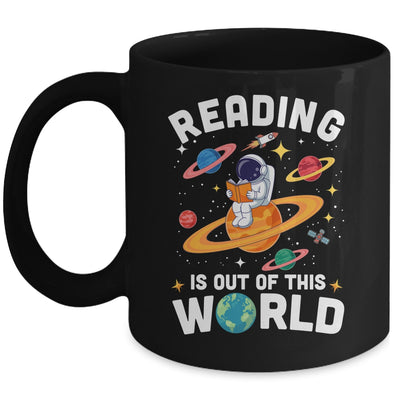 Reading Is Out Of This World Space Funny Books Lover Teacher Mug | teecentury