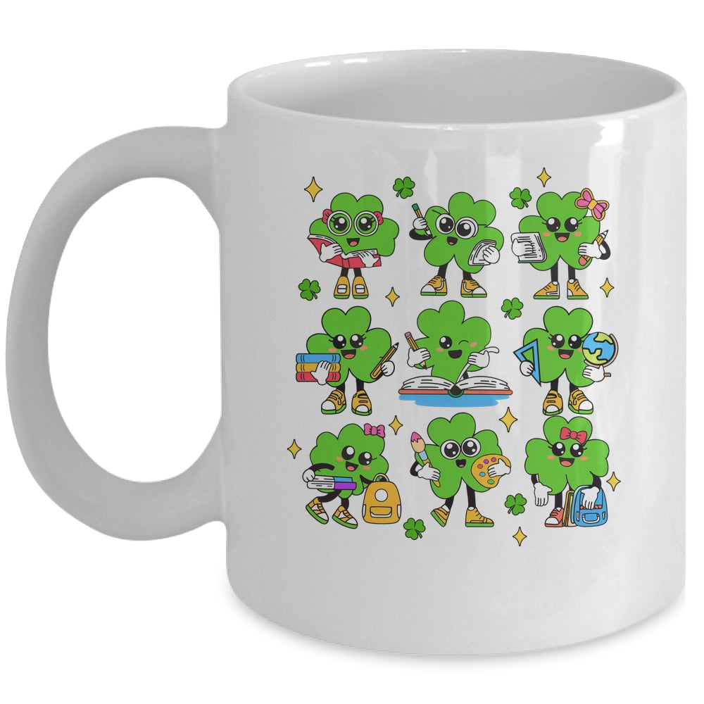 Reading Shamrock St Patricks Day Irish Teacher Women Girl Mug | teecentury