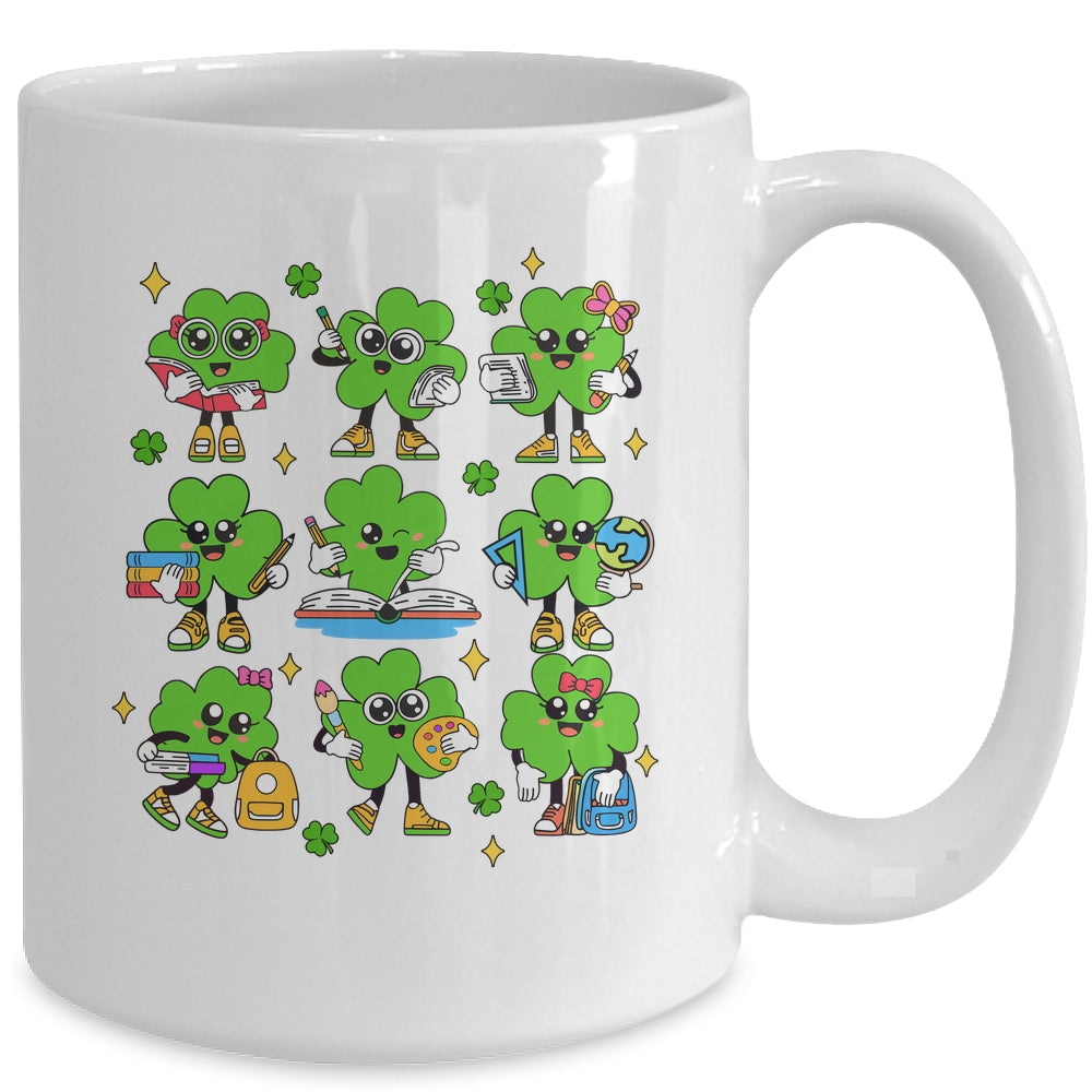 Reading Shamrock St Patricks Day Irish Teacher Women Girl Mug | teecentury