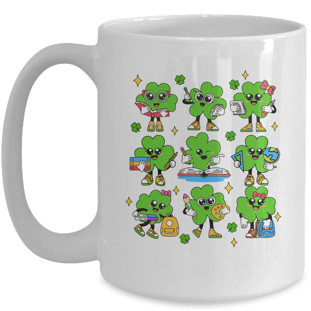Reading Shamrock St Patricks Day Irish Teacher Women Girl Mug | teecentury